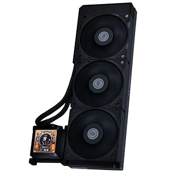 Lian Li Simple Water Cooling Kit HydroShift LCD 360S Black with 120mm Fan Side Mount Design 2.88" Screen IPS LCD LL-HS-LCD-360S-BK Official Japanese Distributor