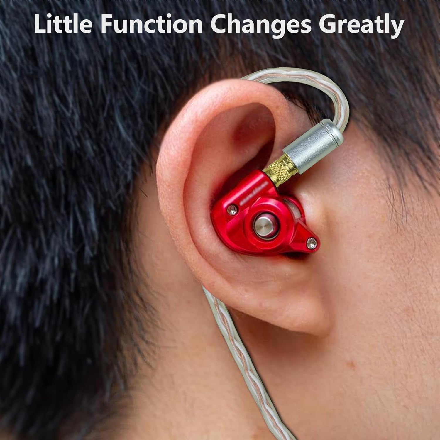 okcsc Ear Male to MMCX Female Headphone Adapter Pentaconn Ear PE Headset Integrated Injection molding Work for ACOUSTUNE HS1650CU HS1655CU 1670SS HS1695Ti 1697Ti ARS153 HS2000MX Gold