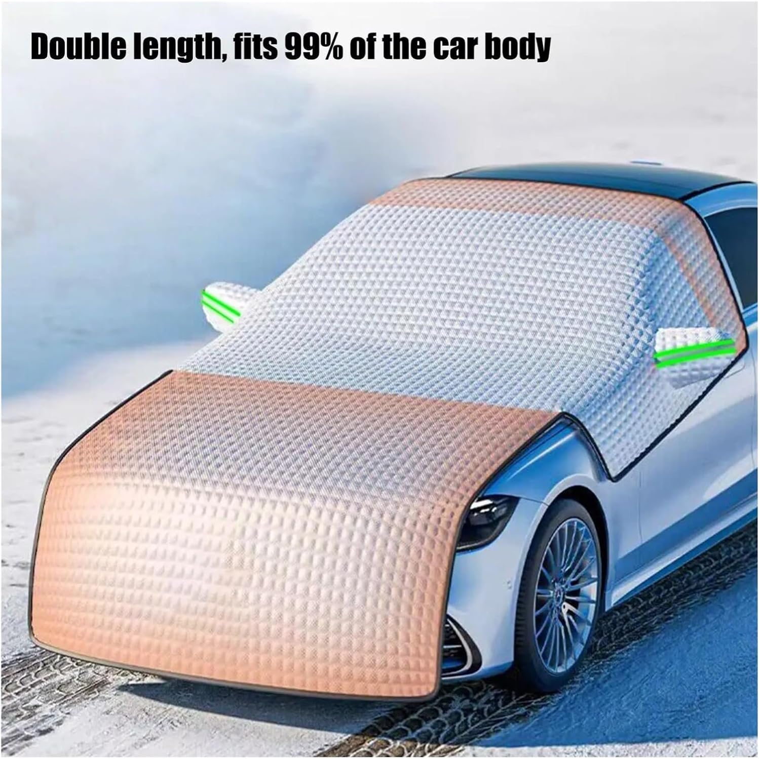 Snow Protection for Cars Winter Car Windshield Snow Cover Anti-Frost Protector Half Ice Window Sun Shade