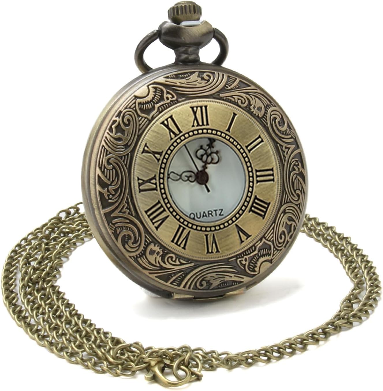NHCDFA Pocket Watch Vintage, Pocket Watch, Pocket Watches for Man with Chain Unique Vintage Watch Retro Gift for Christmas, Graduation, Birthday and Retro Style Enthusiast