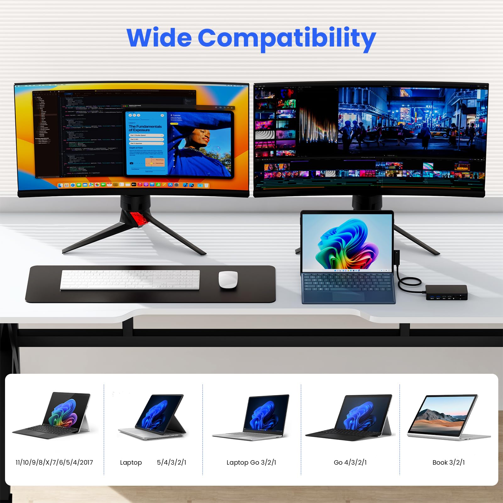 Amazon.co.jp: Microsoft Surface Dock トリプルディスプレイ