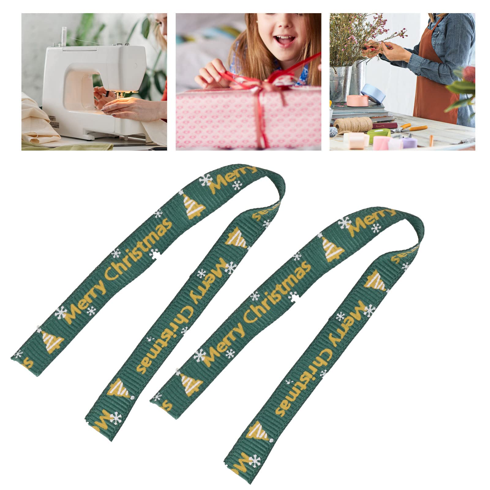 SANNIX 18 Rotoli Di Nastri Natalizi Stampati In Grosgrain Per Feste Di Natale, In Tessuto Metallizzato, Per Confezioni Regalo Di Natale, 3 Misure