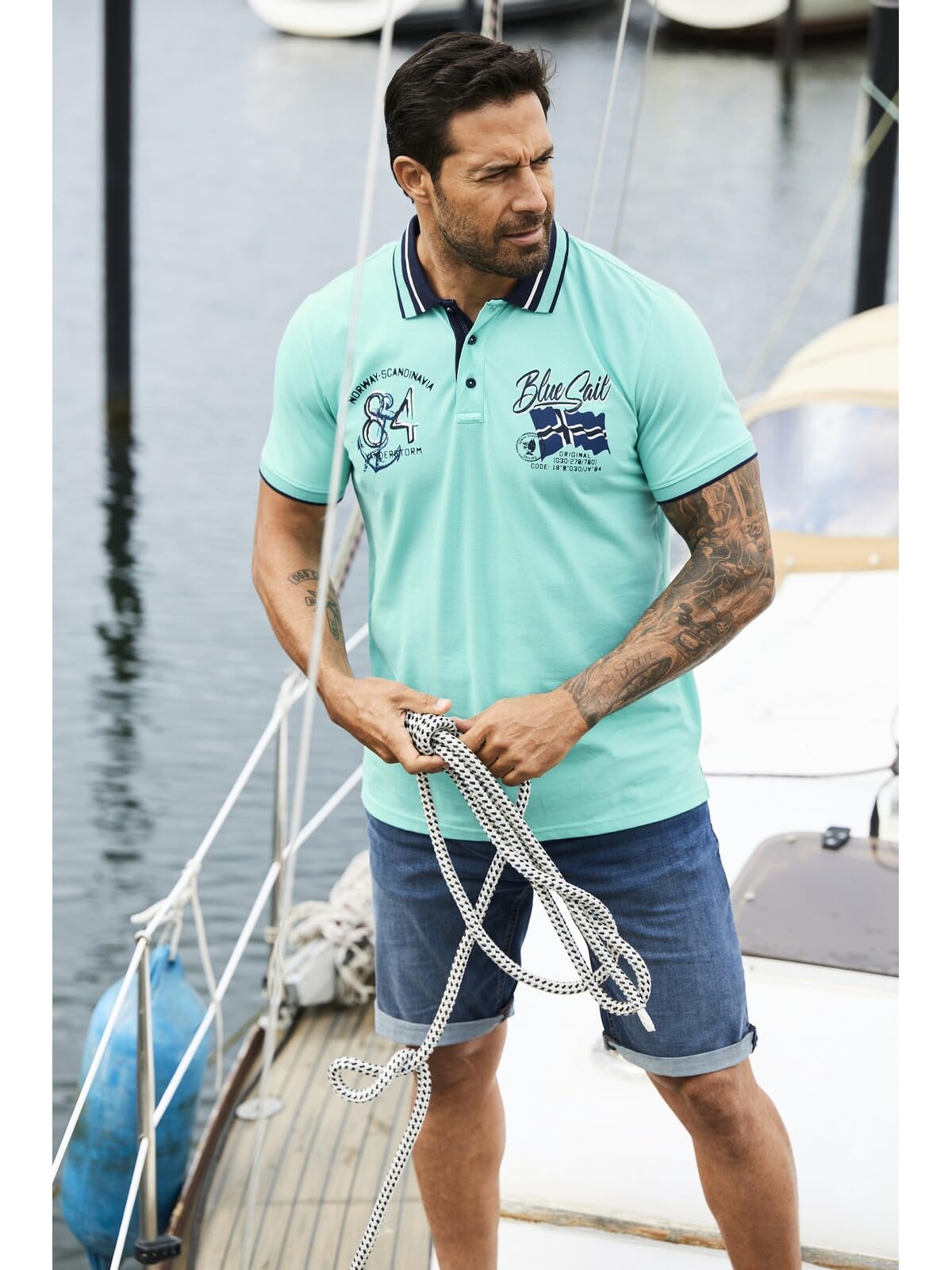 Jan Vanderstorm Herren Poloshirt Olfgir