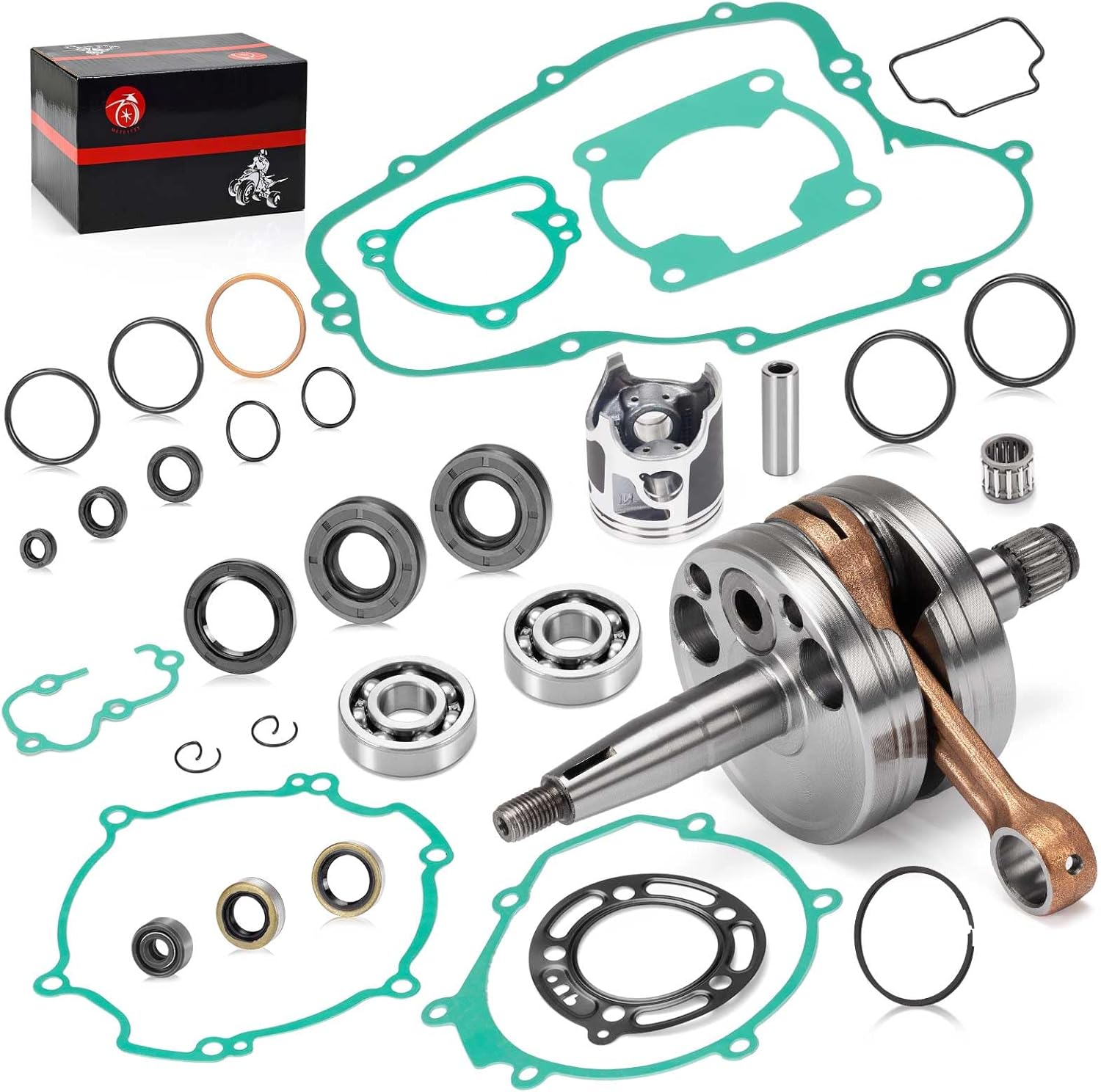 Engine Rebuild Kit Crankshaft Piston Gaskets Seal For KAWASAKI KX 85 2001-2005