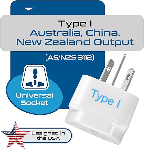 Vista 123 de Adaptador de conexión universal a tierra Ceptics EE. UU./Japón - tipo B