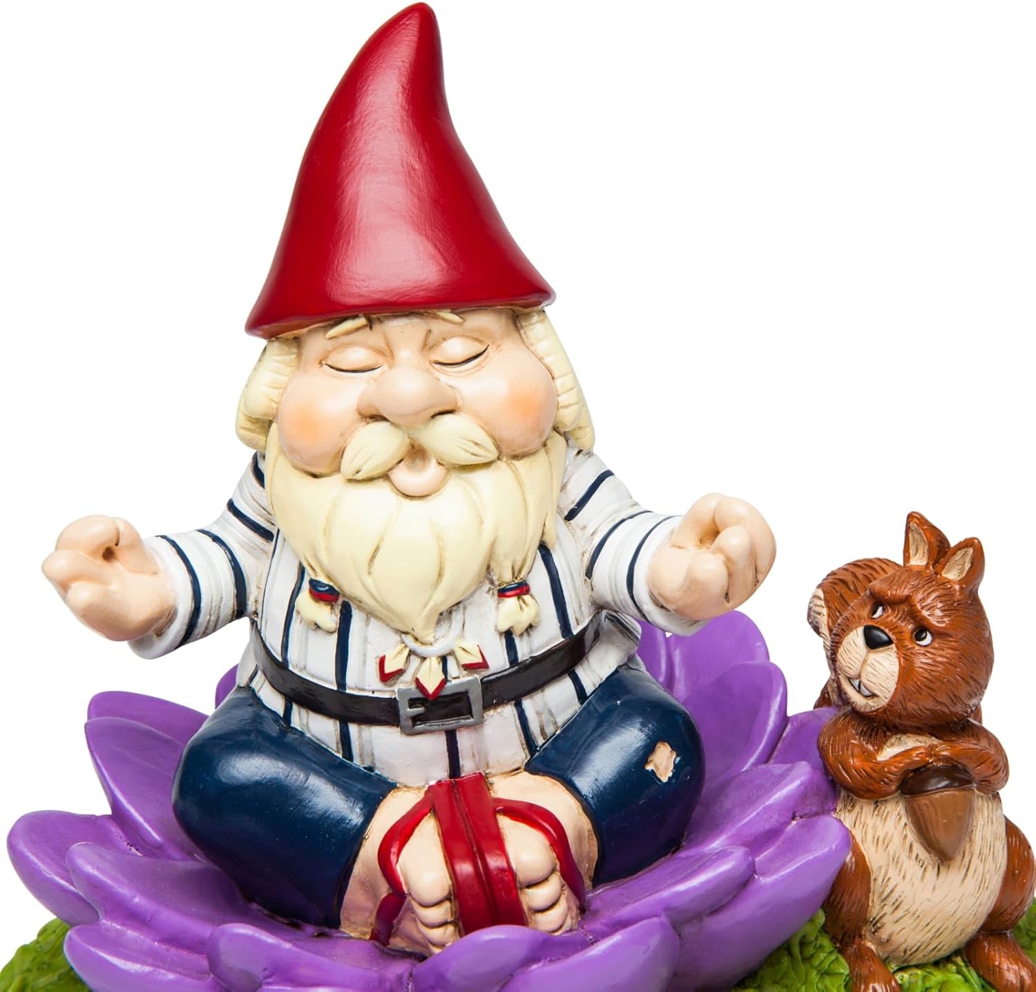 BigMouth Inc Gnome-aste Meditation Garden Gnome Statue, Funny Outdoor Lawn & Yard Figurine, Housewarming Gag Gift Sculpture Decorations