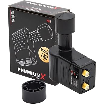 Premium X Rocket Twin LNB 2Fach f r 2 Teilnehmer 4K Full HD