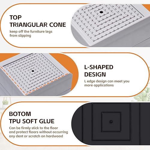 Miniatura 78 de Bed Risers, Furniture Raise Blocks, 2,3 or 4 inch Stilts Heavy Duty for Bed Couch Desk Sofa Table Lifts, Furniture Legs Lifters Support up to 1300