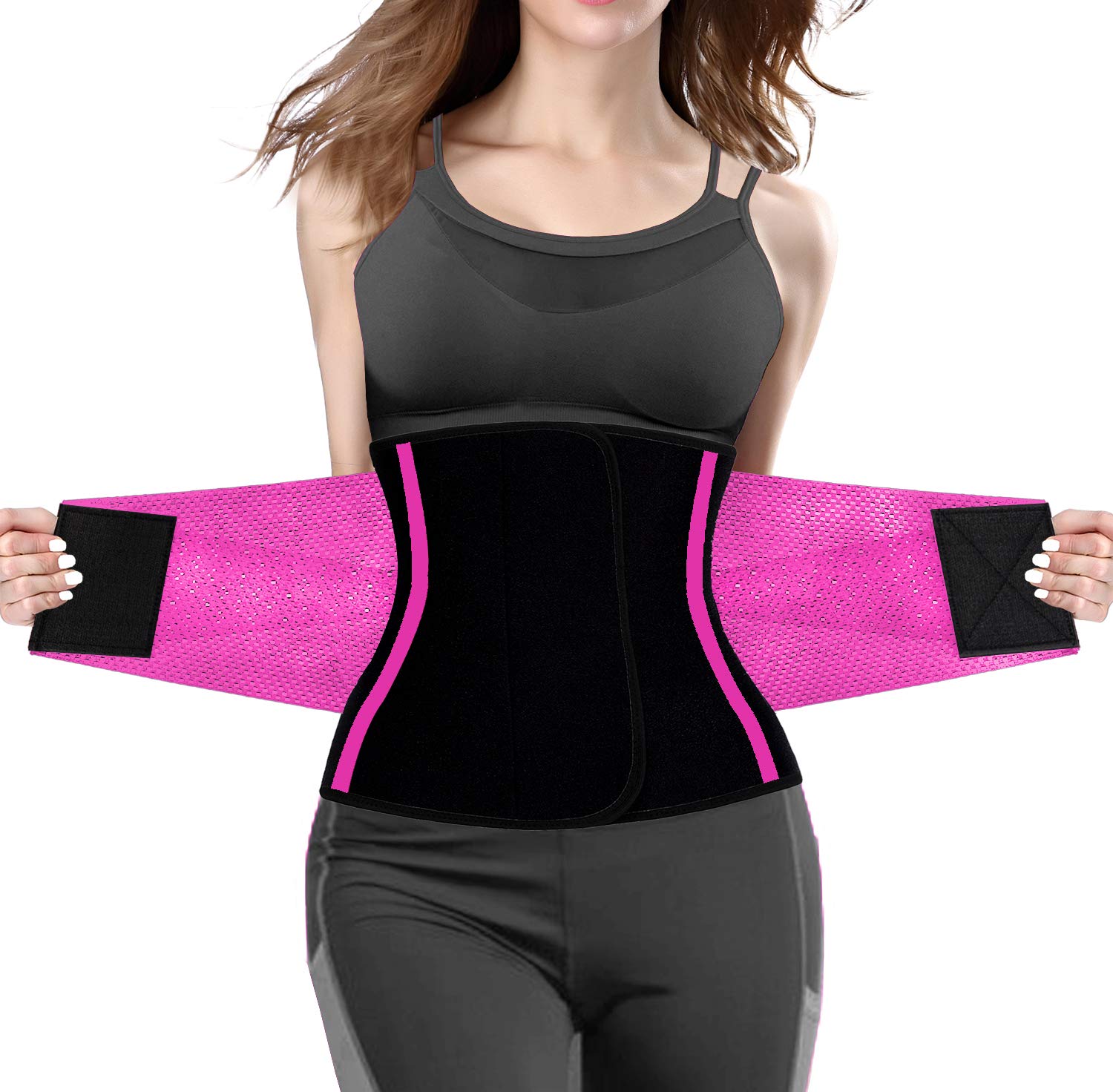 Waist Trainer Belt for Women Man - Waist Trimmer Ab Belt - Tummy Control Body Shaper