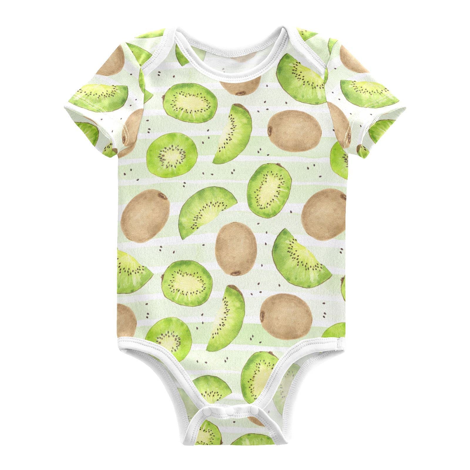 vvfelixl Baby Girls' Bodysuits Llama Alpaca Cactus Short Sleeve Cotton Baby Clothes For Girls 0-24 Months Black