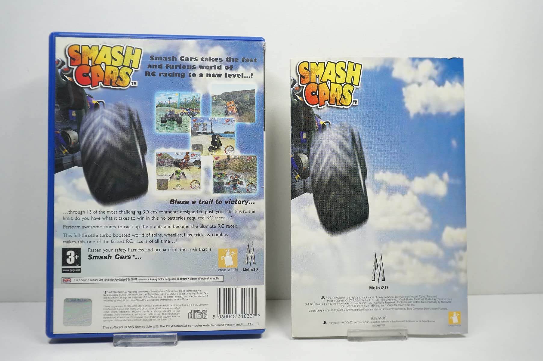 Smash Cars Sur PS2 - Jeu Complet (Boîtier, Livret) - Bon État, Sony PlayStation 2