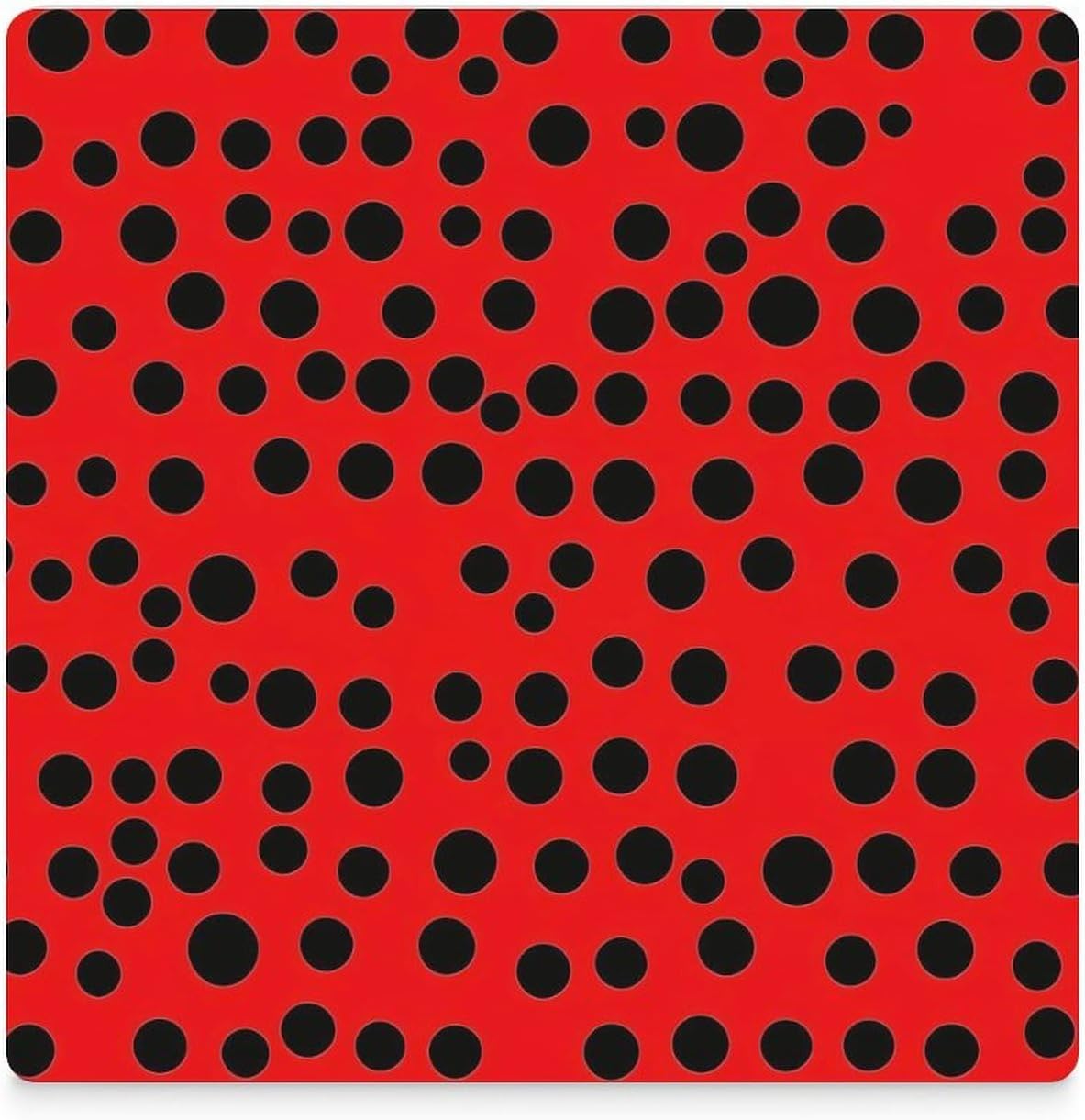 Ladybug Printed Ceramic Coasters Square Drinks Coaster Coffee Table Decor Table Coaster for Home Bar
