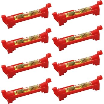 8 Pieces Hanging Spirit Level for Plumbing Surveying Bricklaying Engineering Metalworking Tiling Construction