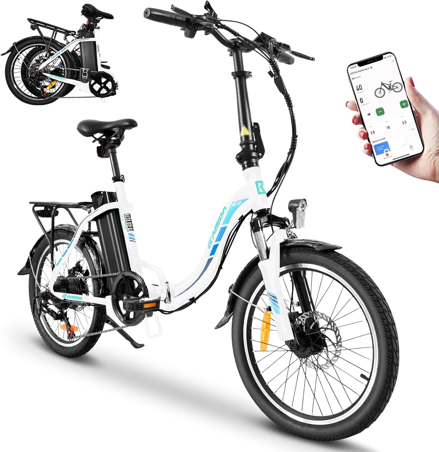 K KAISDA K7 Foldable Electric Bicycle User Manual