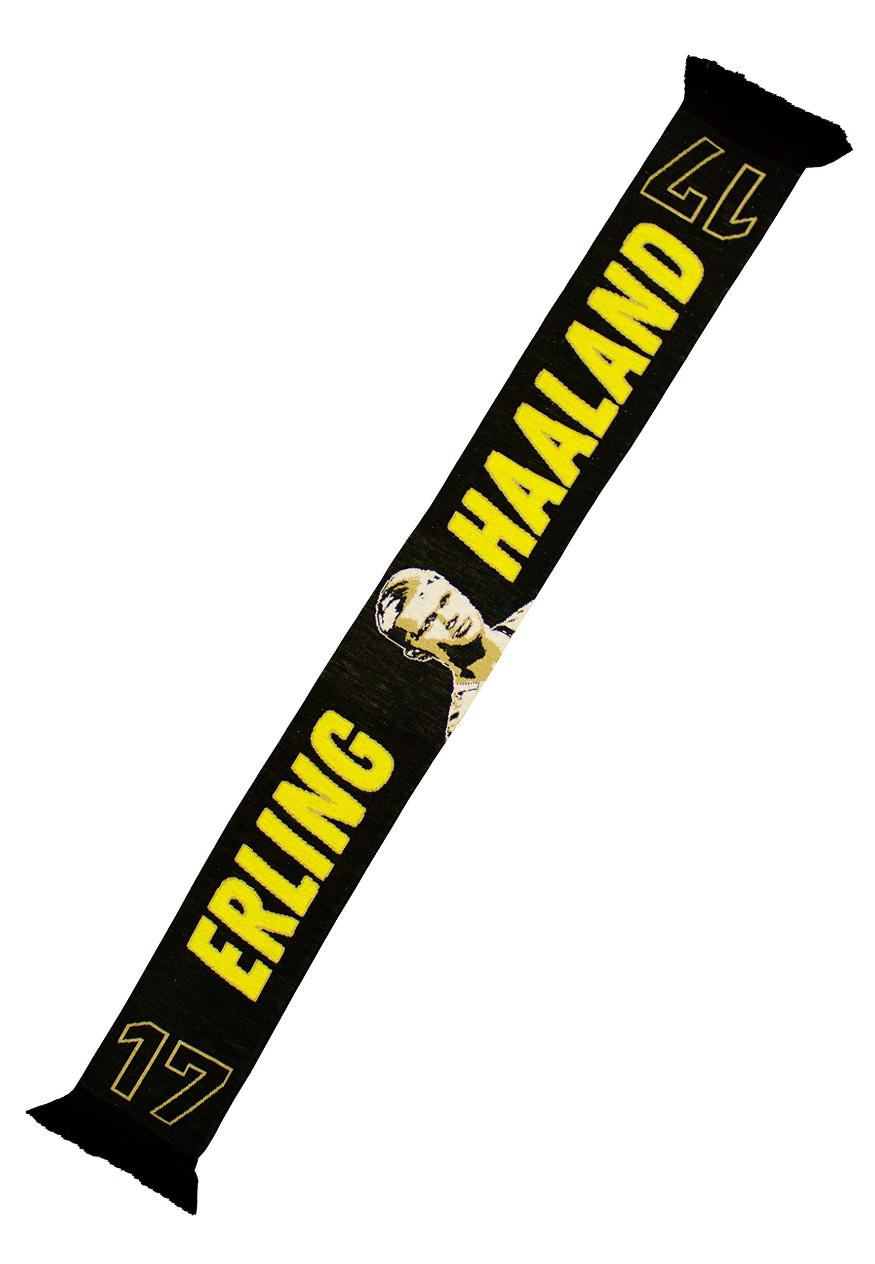 Alf-inge Haaland Erling Haaland autographs yellow card for ref