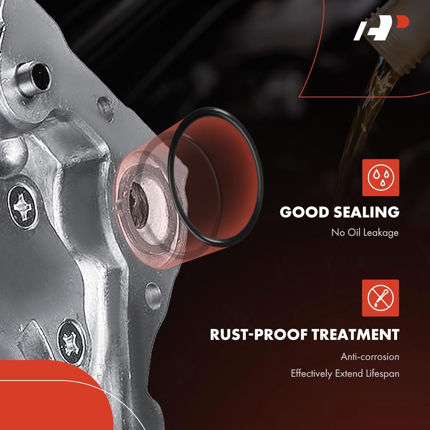 A-Premium Engine Oil Pump Compatible with Honda Civic 1996-2000 1.6L, Civic del Sol 1996-1997 1.6L SOHC D16Y Engine [1588cc/1590cc Only]