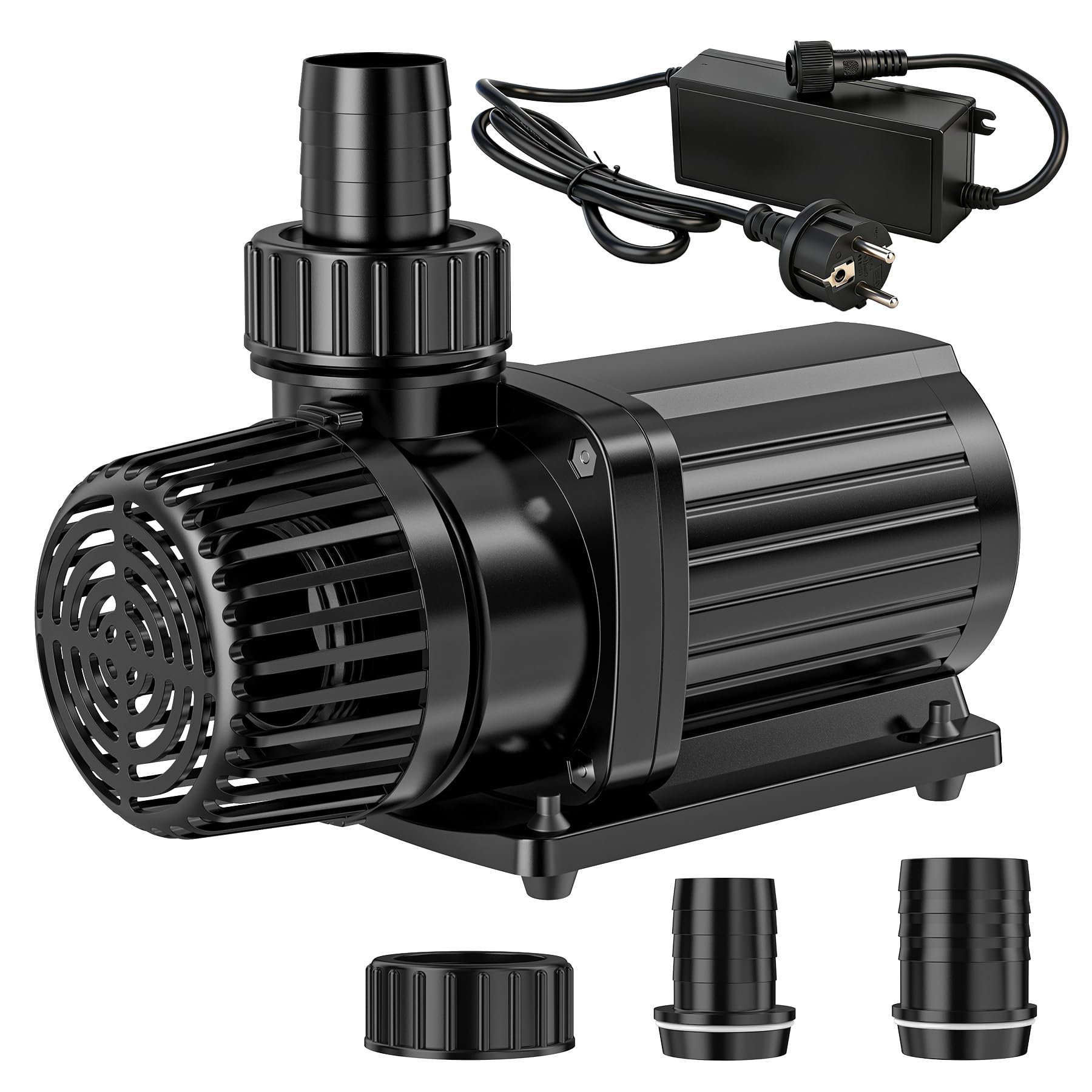 Eco Teichpumpe 10000L/H 85W, energiesparende Filterpumpe Hoherem Durchfluss, Bachlaufpumpe für Koiteiche, Umwälzpumpe, Gartenteichpumpe, Gartenteich für Süßwasser & Salzwasser