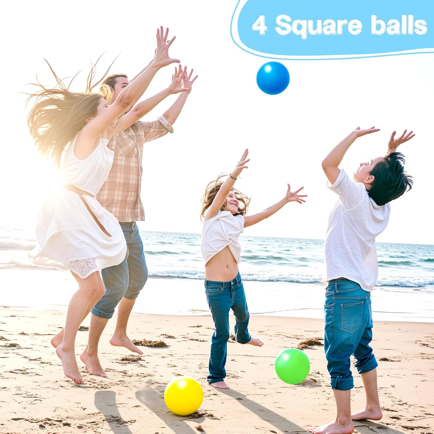 AMOR PRESENT 6PCS Playground Ball, 8.5 Inches Inflatable Rubber Kickball Dodgeballs for Kids and Toddlers, Inflatable Balls for Indoor and Outdoor Games, Goodie Bags Stuffers, Dog Toys