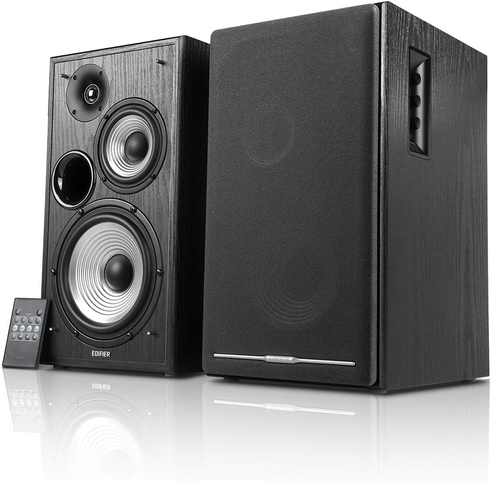 Edifier R980T Casse Attive Da Scaffale – 4'' 21W RMS, 2.0 Per Computer E Studio, Ingressi RCA, Finitura Legno, Garanzia 2 Anni - 4