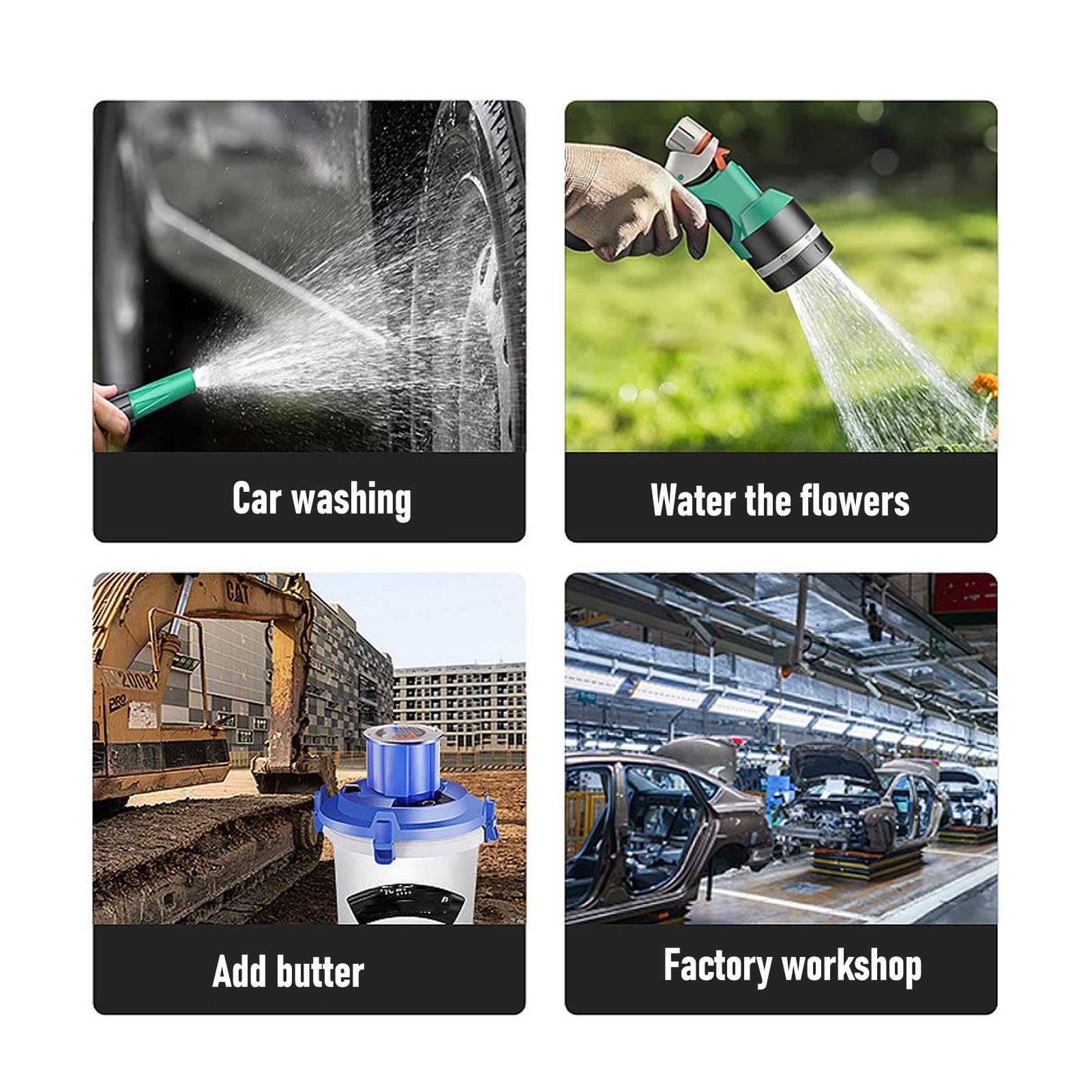 Generic Avvolgitubo per Idropulitrice in Acciaio Resistente con Riavvolgimento Automatico per Idrolavaggio Professionale 4000PSI Doppio Braccio Adatto per la Manutenzione Dell'auto