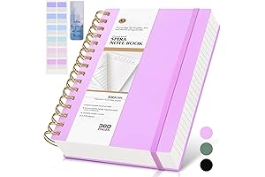 Spiral Notebook Journal, 360 Pages College Ruled Notebooks, Lined Thick Journals for...