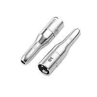 Vista 1 de Cable Matters Paquete de 2 adaptadores XLR a 1/4 (adaptador de 1/4 a XLR)