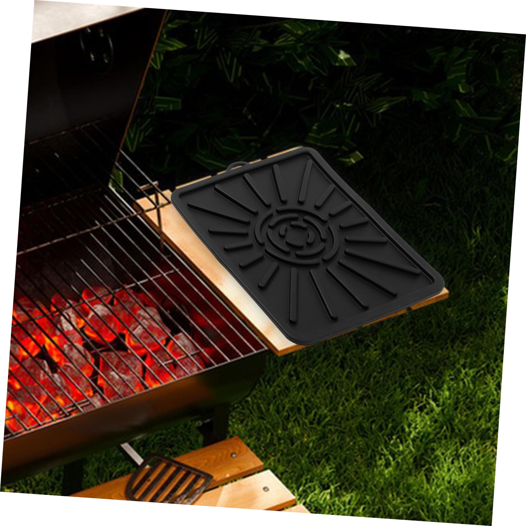UPKOCH 2pezzi Tappetino Silicone Resistente Isolato Termicamente Barbecue Protettivo Riutilizzabile Silicone Stampo Dolci Macaron