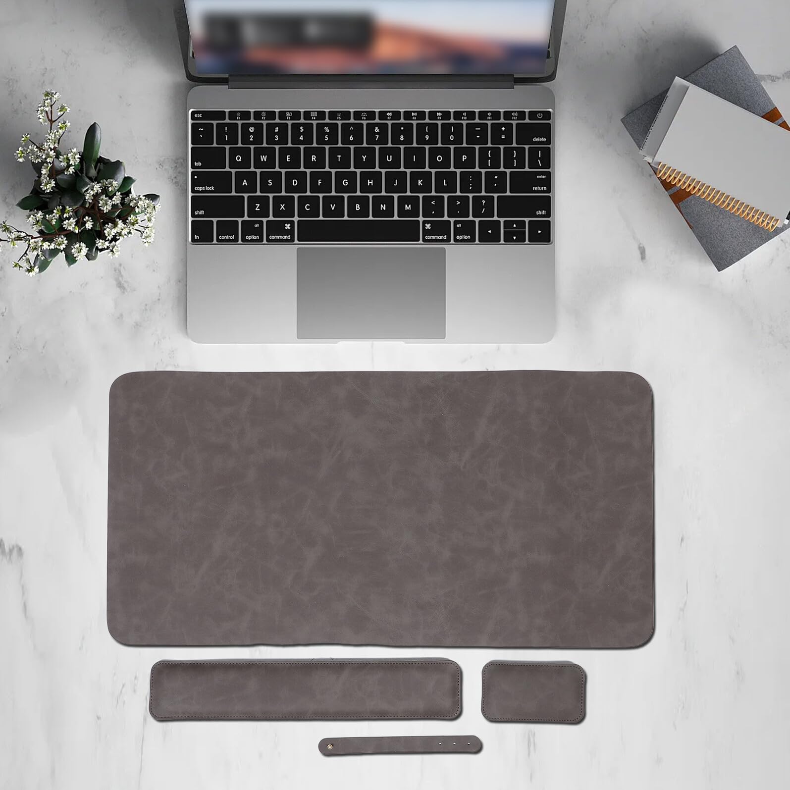 Handauflage-mauspad-set Computerzubehör Gaming-zubehör Handgelenk Pause Für Maus Schreibtischzubehör Tastaturruhe Memory-schaum Mit Hoher Dichte Dark Grey