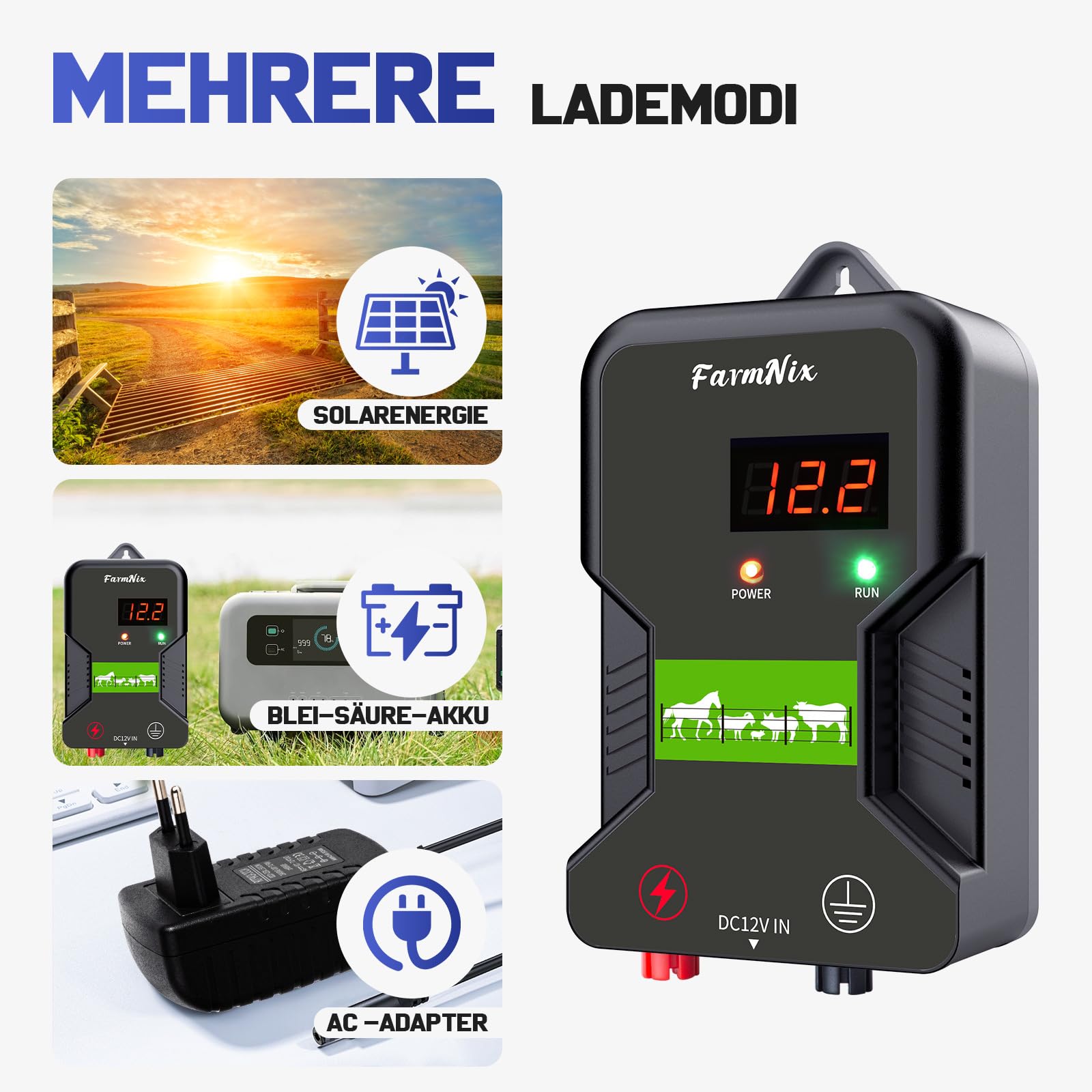 Cloture Electrique Pour Chien Électrificateur Clôture 15KM - Pour