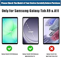 Vista 2 de Lainergie - Funda para Samsung Galaxy Tab A11/A9/A7 Lite de 8.7 pulgadas para niños, ligera, a prueba de golpes, con asa y soporte para Galaxy Tab