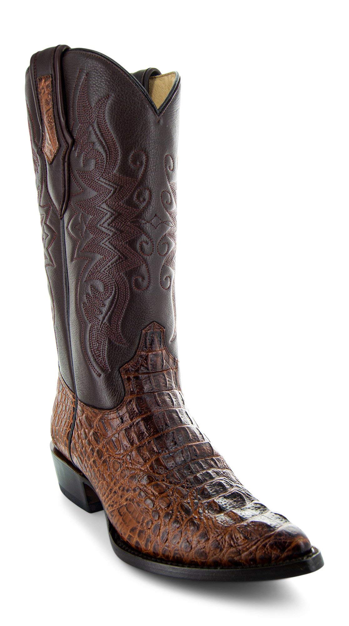 Men's Gator Tail Print Cowboy Boots H7006