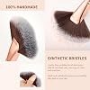 Brocha Abanico Docolor para Polvo Fijador, Multiusos para Cara y Cuerpo, Profesional para Iluminar, Rubor, Bronzer y Pómulos, Perfecta para Autobronceado en Spray, Cerdas Sintéticas Suaves 7