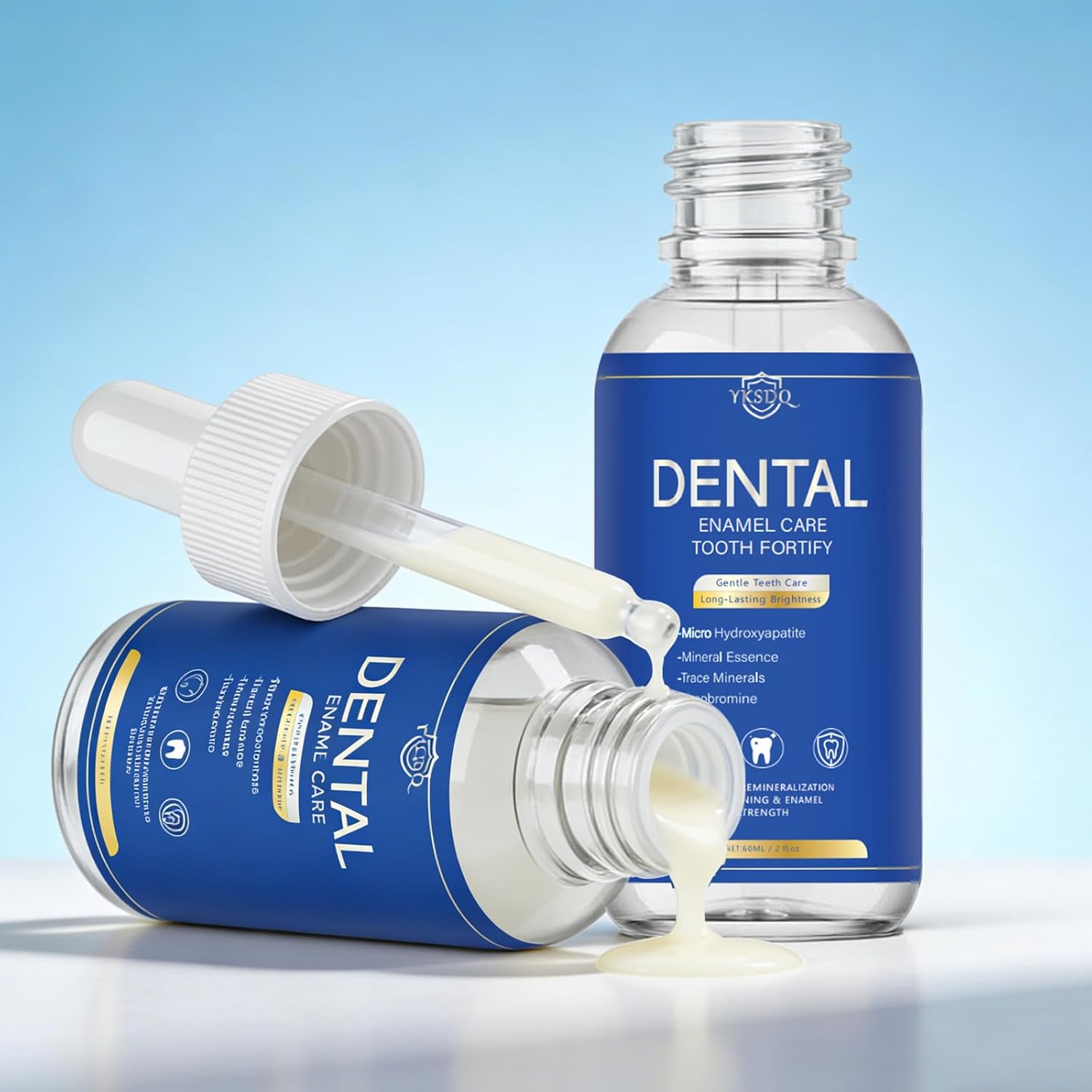 Advanced Tooth Remineralization Liquid, Enamel Repair Drops for Cavity Healing and Strengthening, Transparent Daily Solution to Support Natural Protection and Reduce Tooth Sensitivity (2 Pack) (1)