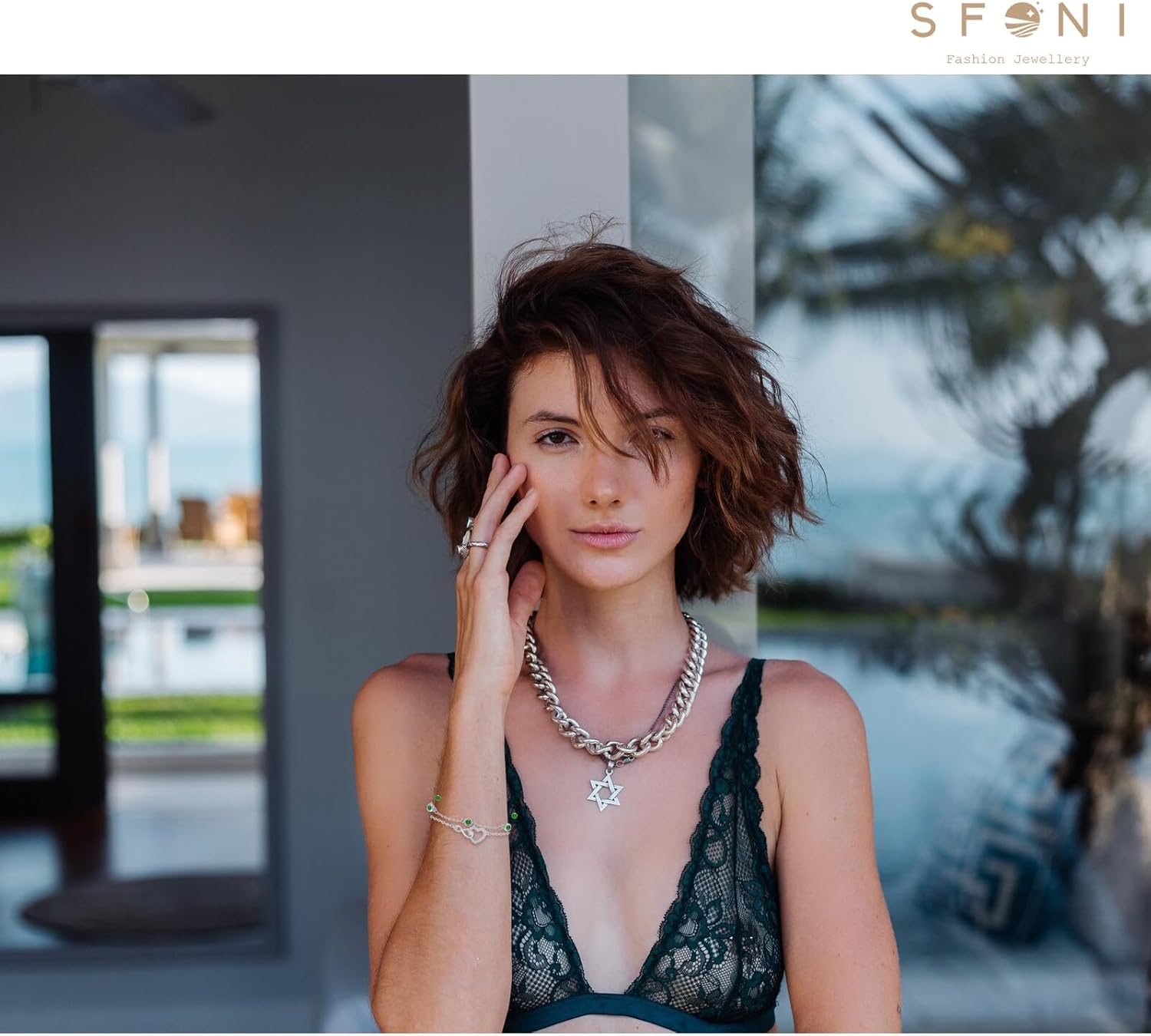 Infinity Bracelet for Women, Silver Cubic Zirconia Bracelets Adjustable Layered Bracelets Forever Love Jewelry Gifts for Her Mom Wife Girlfriend Birthday Anniversary Wedding Bride Friend, Emerald - Image 4