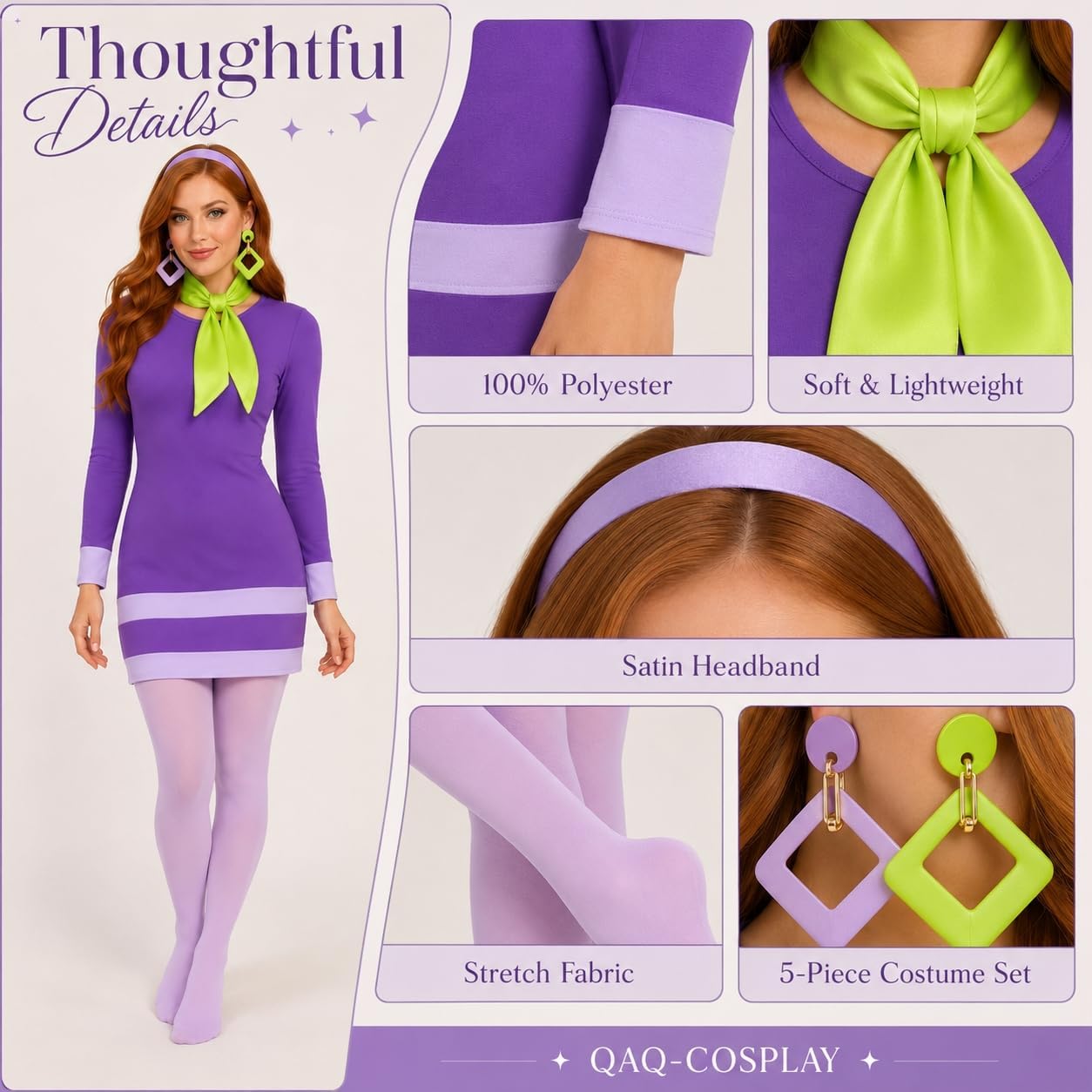 Adult Women's Halloween Cosplay Costume Set