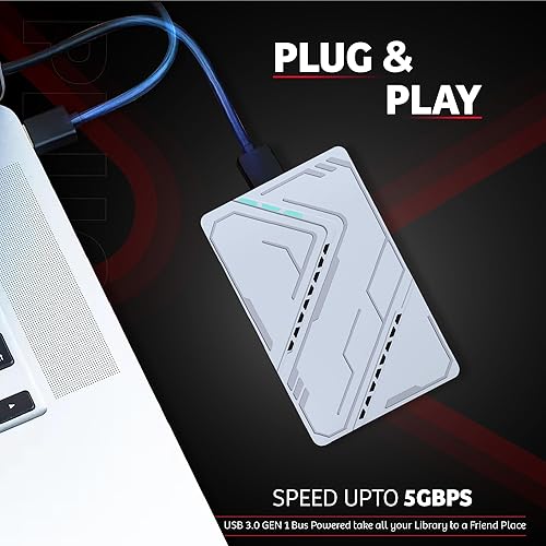 Miniatura 5 de Disco duro externo de 500 GB, unidad portátil USB 3.0, disco duro externo, disco duro externo de 2.5 pulgadas, almacenamiento de transferencia de