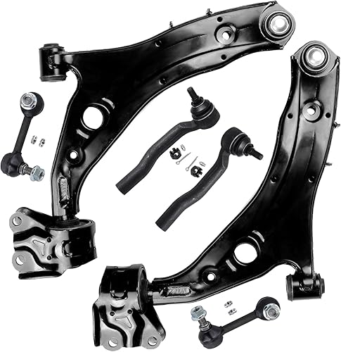 Miniatura 156 de Detroit Axle - Kit de brazos de control delanteros de 6 piezas para Hyundai Accent Kia Rio Rio5 06-10 2006 2007 2008 2009 2010 2011, 2 brazos de