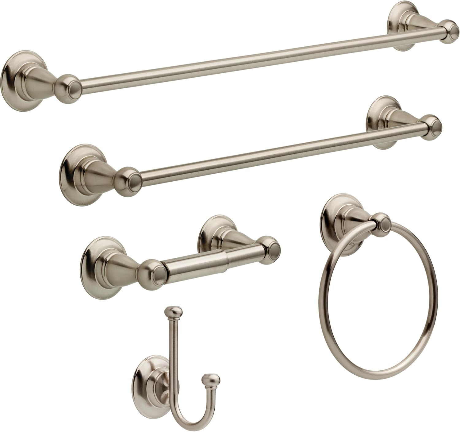 Delta Faucet Porter Toilet Paper Holder, SpotShield Brushed Nickel , Bathroom Accessories, PTR50-BN