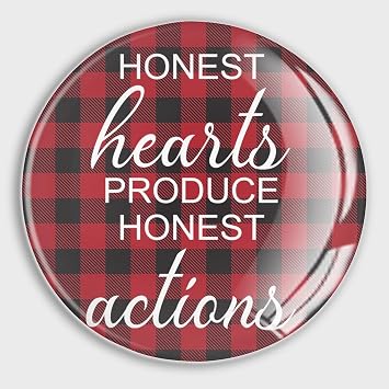Honest Hearts Produce Honest Actions Fridge Magnets Cute Magnets Gift for Mother Day Glass Locker Magnets Refrigerator Whiteboard Cabinet Office Kitchen Blackboard, 4 PCS, Style-13