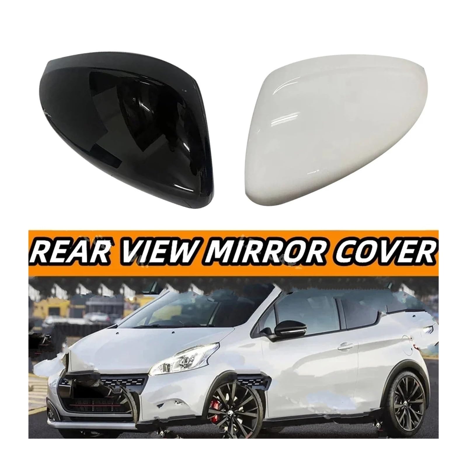 Copertura Specchietto Retrovisore Per Citroen C3 2016-2020 - Bianco, In ABS, Facile Da Montare - Foto 8