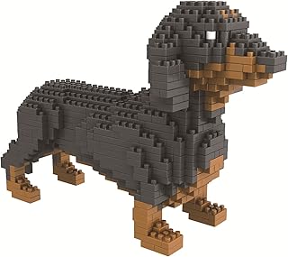 SEMKY Micro Mini Blocks Dog Series Dachshund Model Set, (900Pieces) -Building and Pet Toys Gifts for Kid and Adult