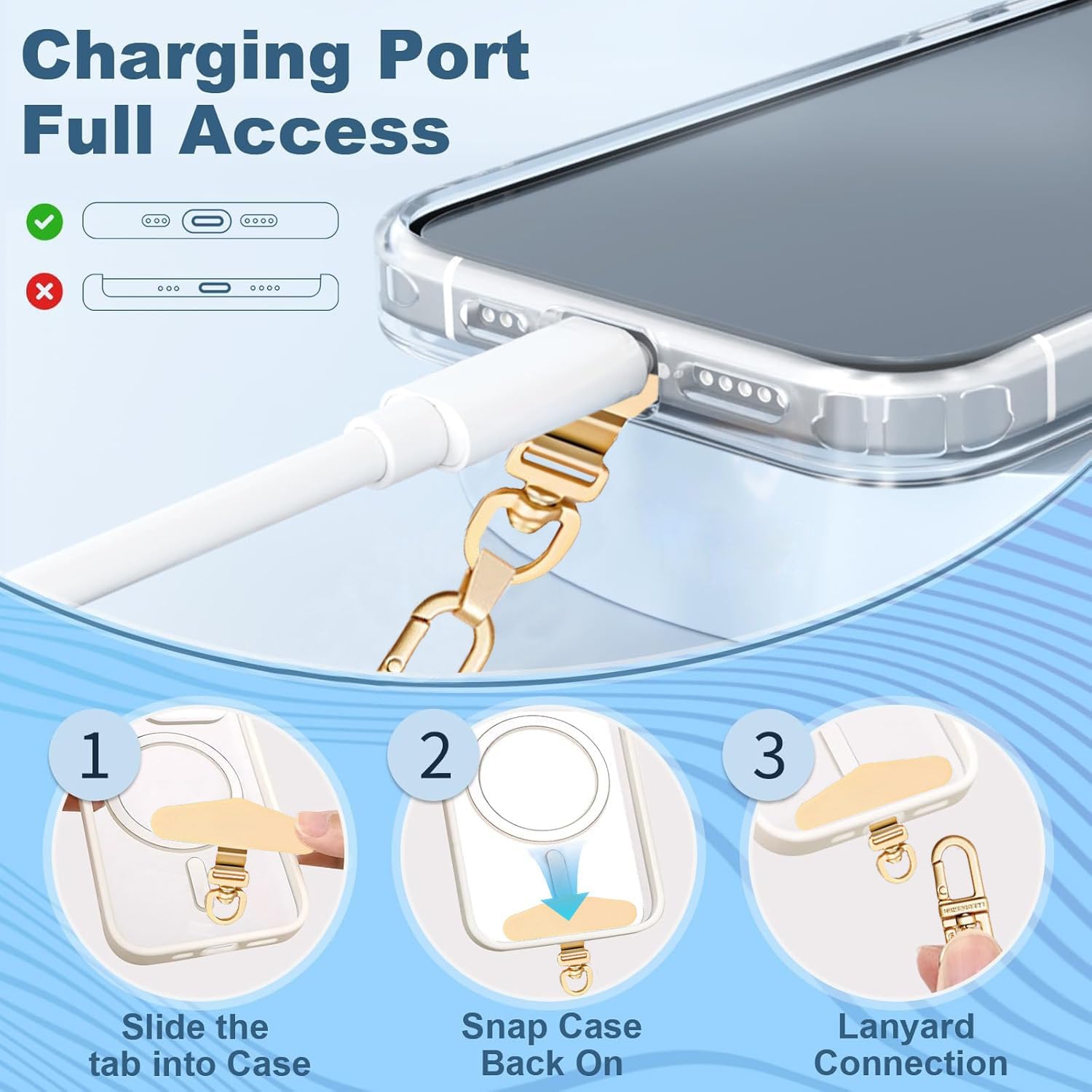 حبل جوال كروس قابل للتعديل، حزام رقبة عالمي مضاد للانزلاق ومضا... - view 4