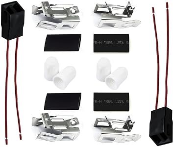 2 Pack ERR117 Range Stove Element Plug Receptacle Block Terminal Block Range for Receptacle Whirlpool Kenmore Electric Stove Range Burner Receptacle Kit 550226, 71930, 74-06-132, 766339,74-06-190