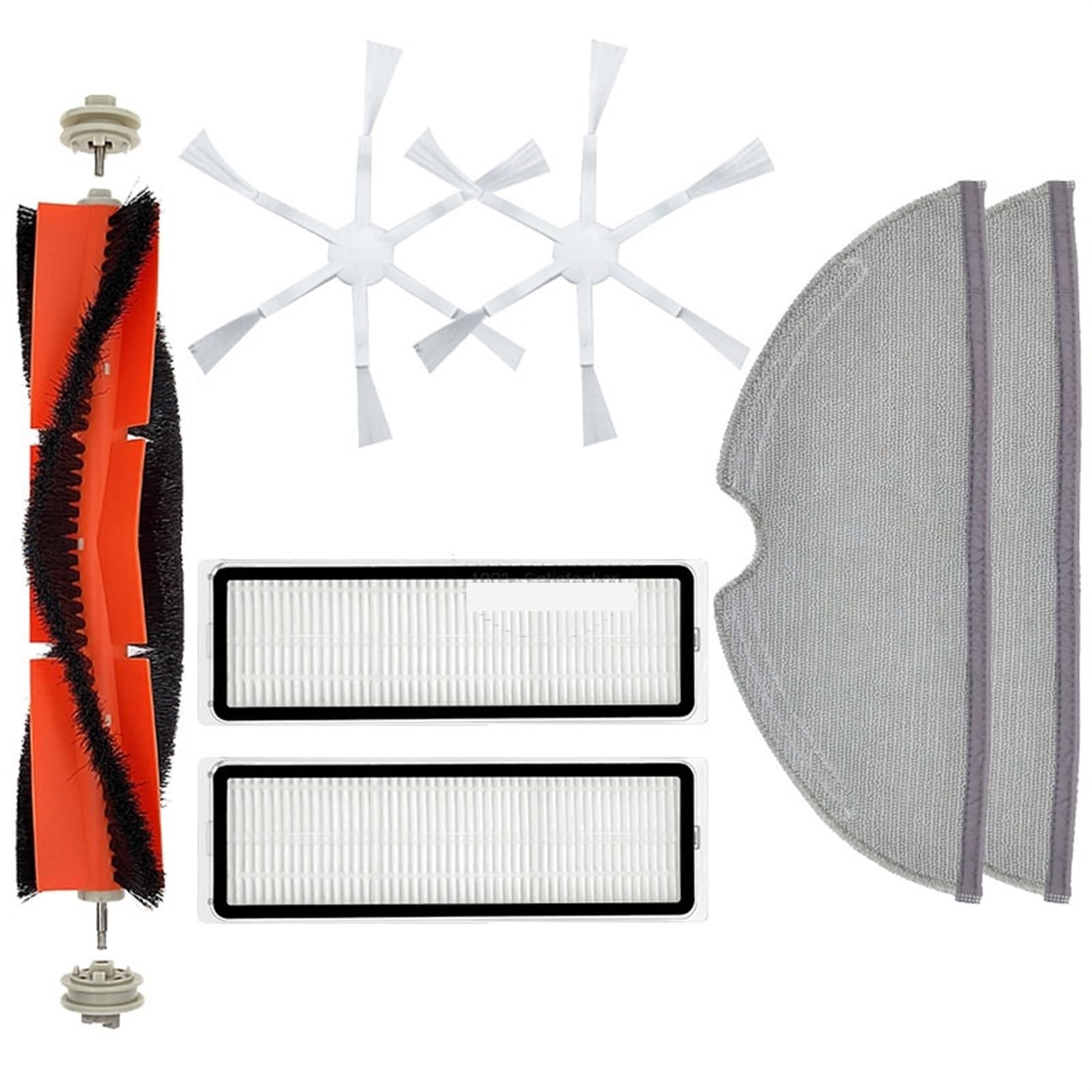 VAKIRAFor Xiaomi, MI Robot Vacuum Mop 2 Pro Plus STYTJ02ZHM Accessories Vacuum Cleaner Spare Parts Replacement Brush Filter Mop Cloth Maintenance Kit for Robot Vacuum(Size:QHui)