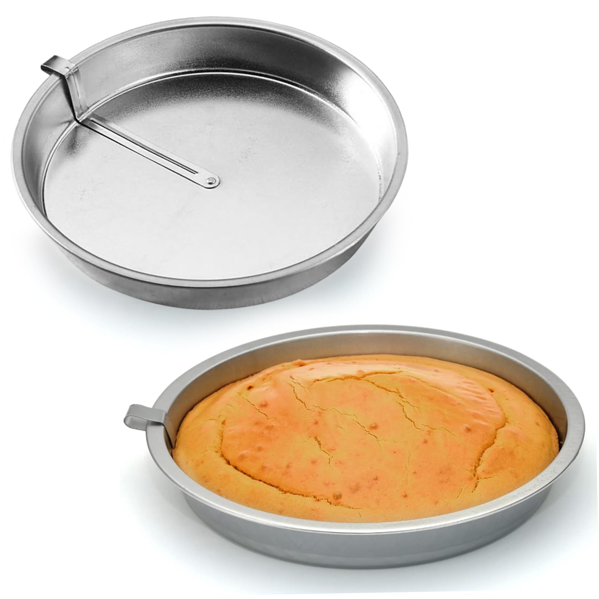 Moldes de cocina redondos para hornear bizcochos en casa de forma limpia juego de 2