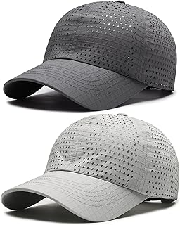 Sponsored You’re seeing this ad based on the product’s relevance to your search query.Learn more about this advertisement AYPOW Pack of 2 Men's Women's Baseball Caps, Breathable, Quick-Drying Mesh Baseball Caps, Unisex, Lightweight Adjustable Peaked Cap, Snapback Caps, Sun Protection, Tennis, Running, Cap, Outdoor