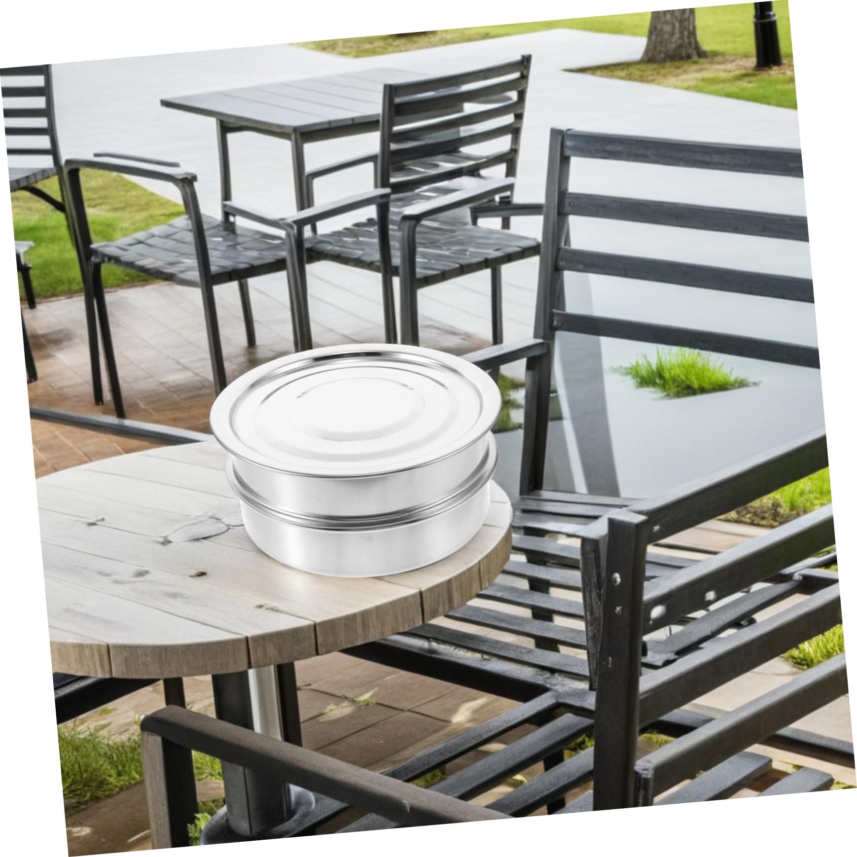 SUPVOX 1ensemble Kit De Germination Acier Empilable avec Couvercle Trays pour Pousses De Brocoli Haricots Et Blé pour Cuisine Et Restaurant