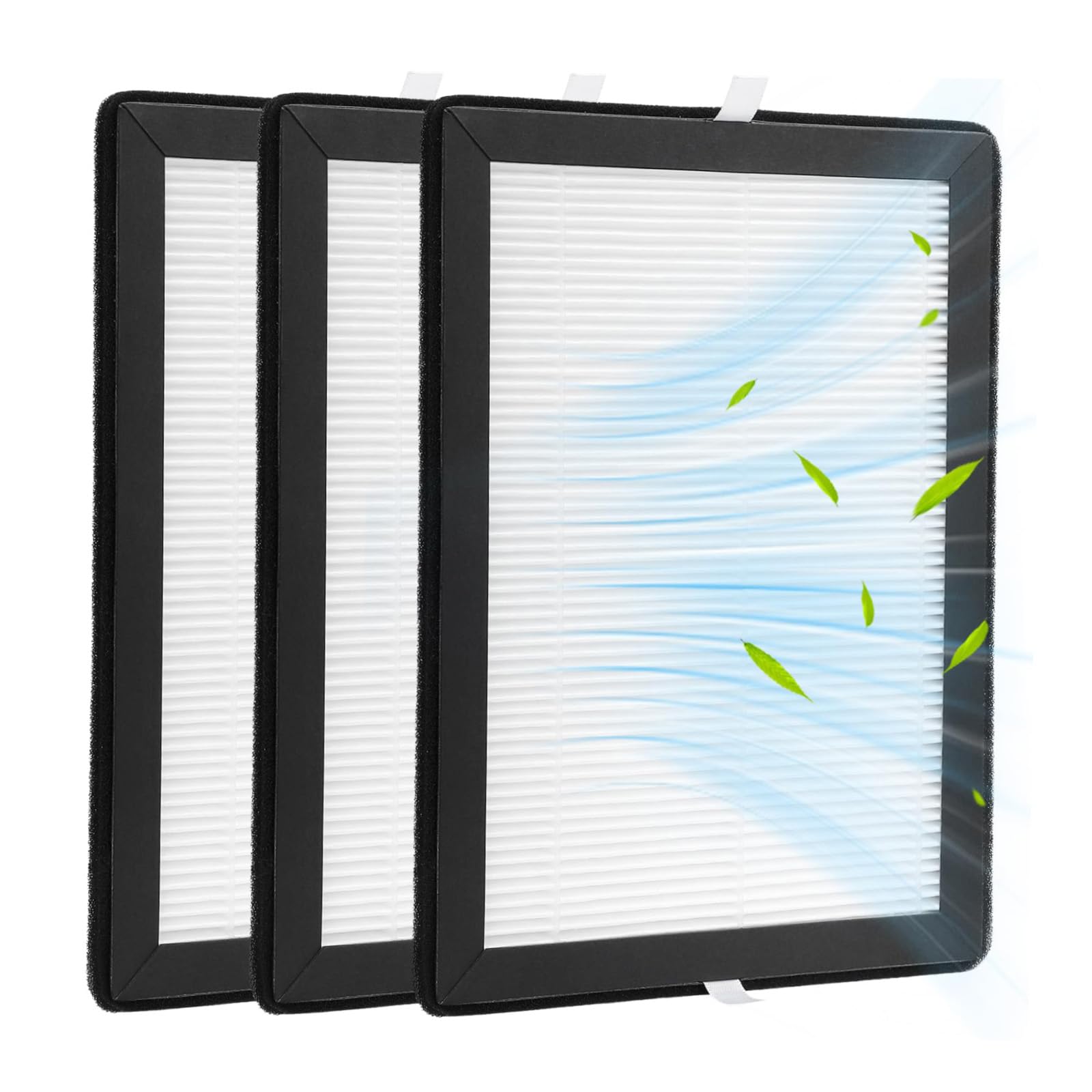 3 Pack H13 HEPA Filter Compatible with MeacoDry Arete One 10L & 12L Dehumidifier and Air Purifier, Replacement Filter with Activated Carbon, 21x15.5x1cm