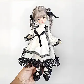 YHYQiFei Bjd Doll Clothes for 1/6 bjd Dolls,Ball Jointed Doll Clothes,Handmade, Cute Styles Set for bjd Dolls Gift (L)