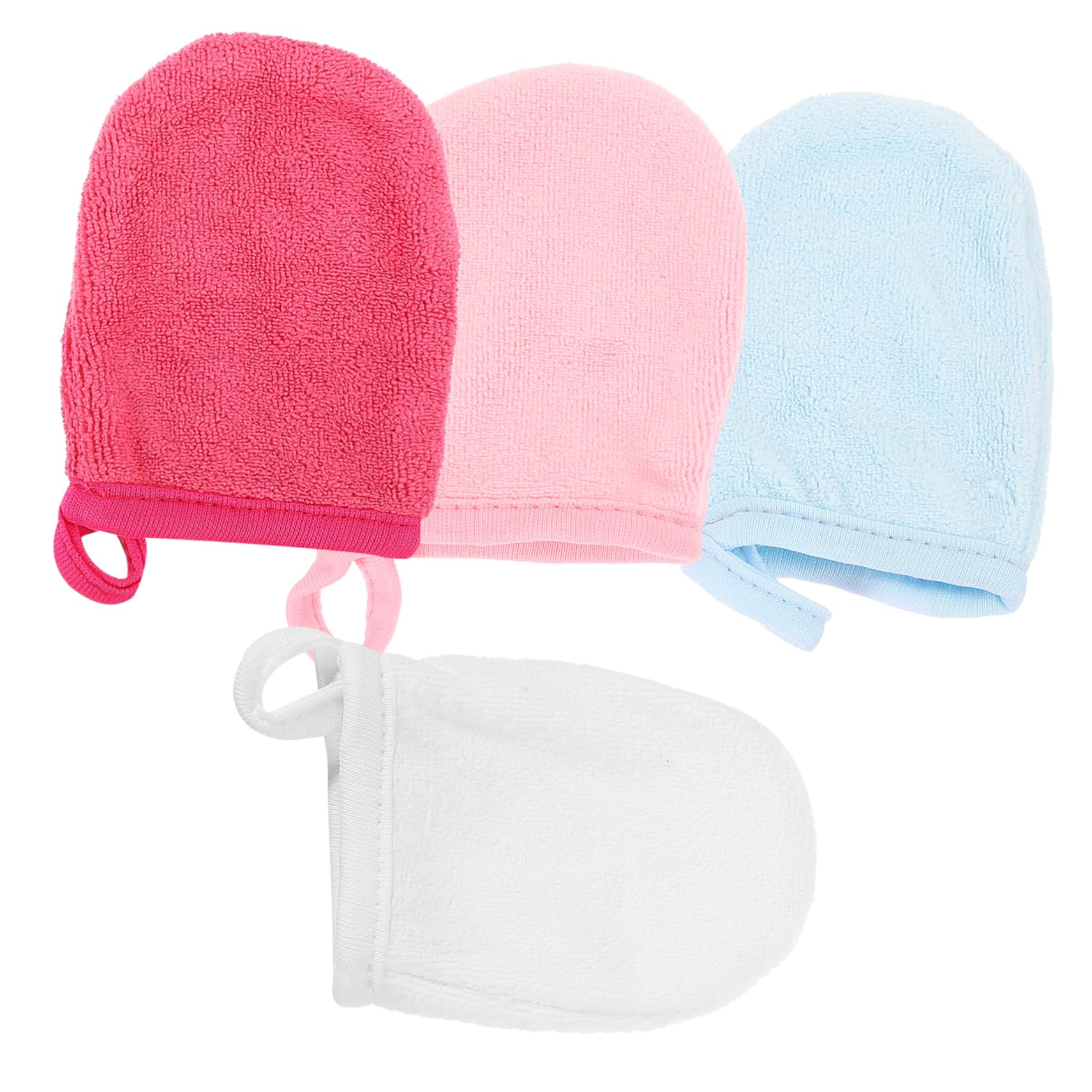 minkissy 16pezzi Guanti Struccanti Microfibra Per La Pulizia Del Viso Da Riutilizzabili e Delicati Per Rimuovere Makeup Perfetti Per Uso Quotidiano e Viaggi